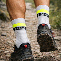 Chaussettes de Sport Blanches-Jaunes